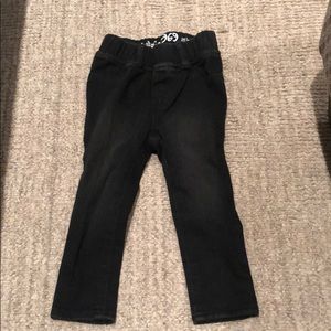 Black GAP stretch jeggings, 18-24 mos.